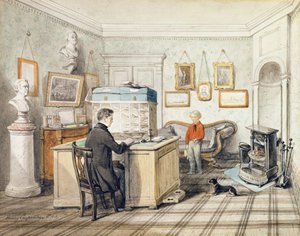 作品のオフィスのインテリア、1852 作： Henry Carpenter
